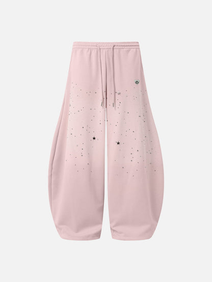 Aelfric Eden Rhinestone Baggy Barrel Sweatpants