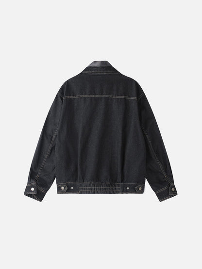 Aelfric Eden Layered Collar Denim Jacket