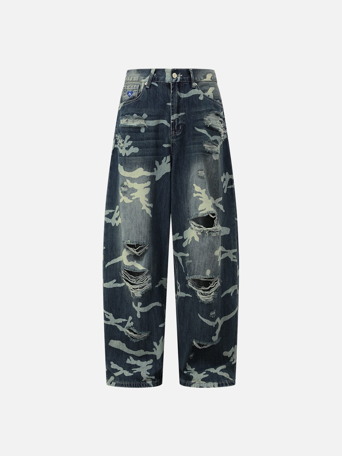 Aelfric Eden CAMO Distressed Baggy Jeans