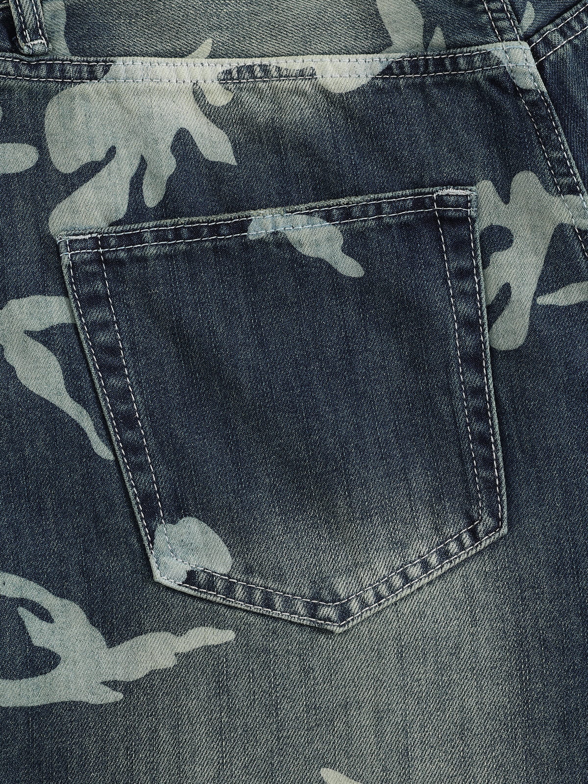 Aelfric Eden CAMO Distressed Baggy Jeans