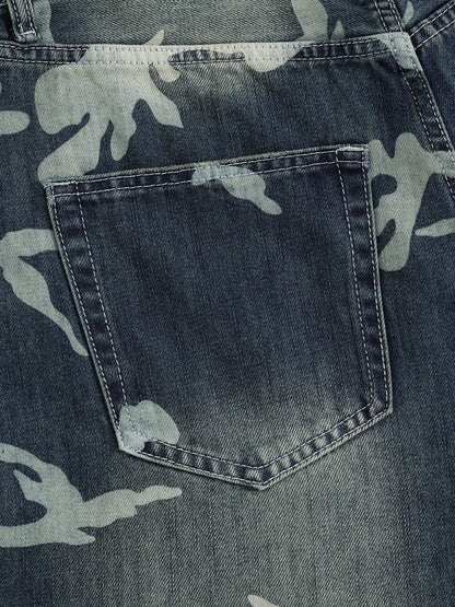 Aelfric Eden CAMO Distressed Baggy Jeans