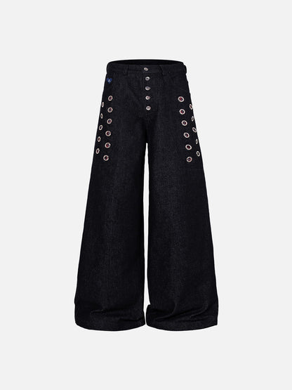 Aelfric Eden Grommet Button Fly Baggy Jeans