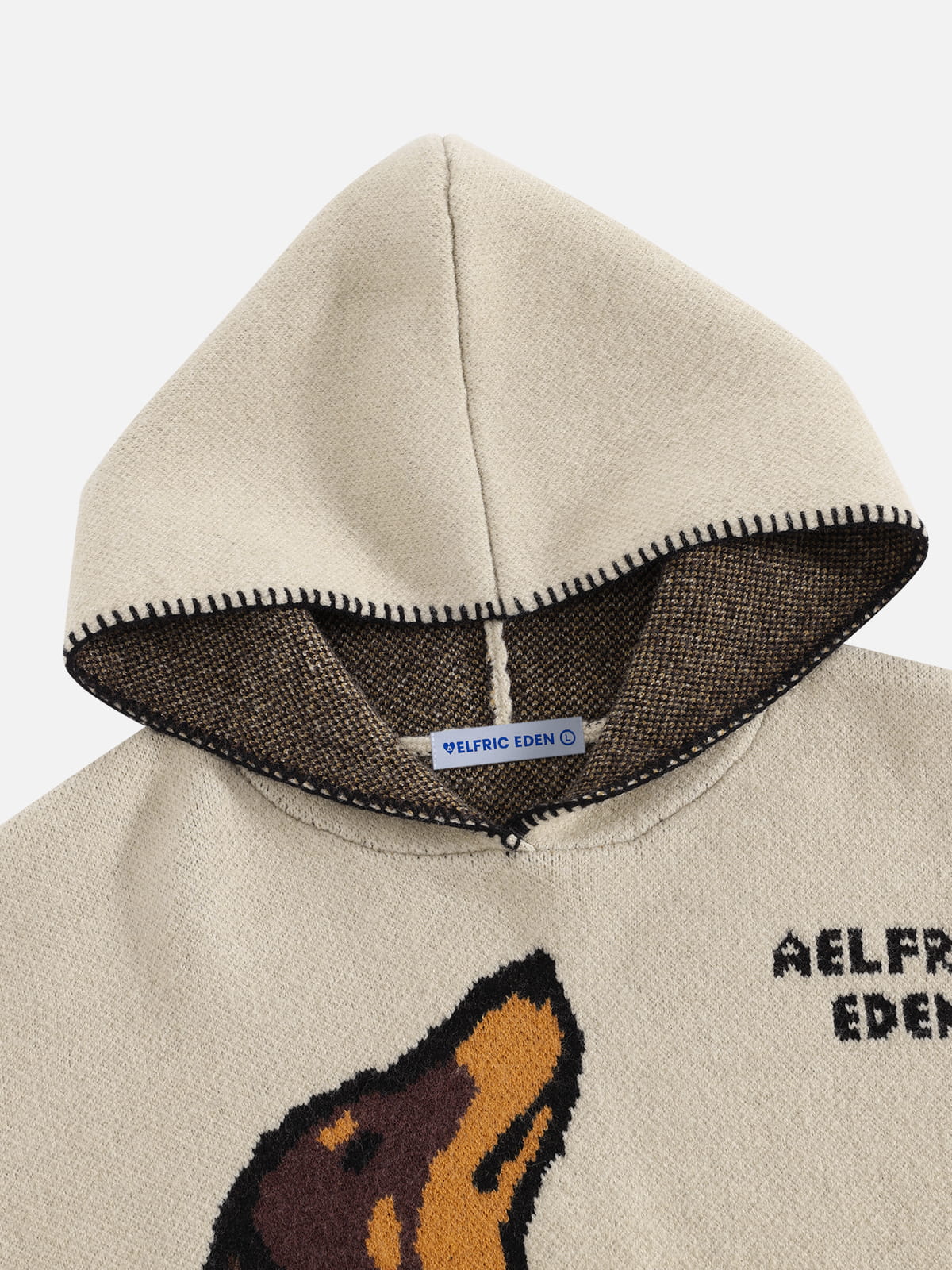 [Pre-Order] Aelfric Eden Boxy Dachshund Knit Pullover Hoodie