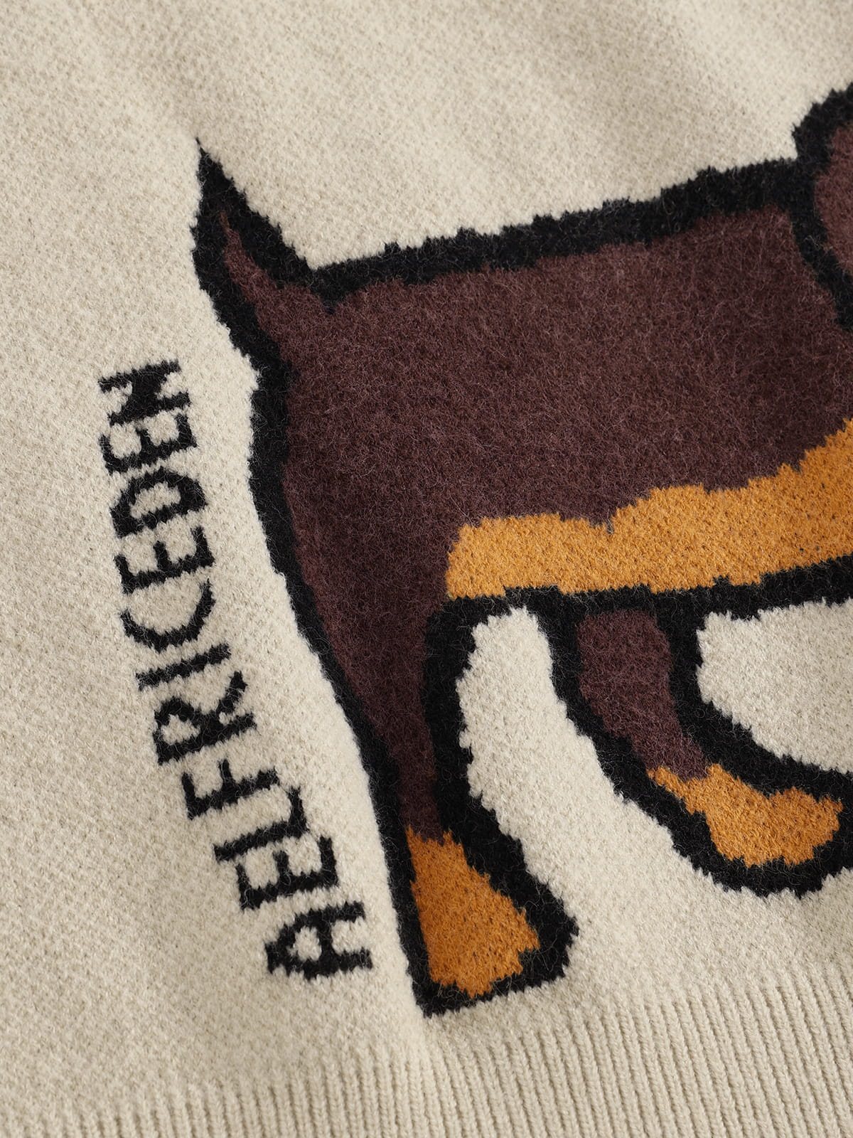 [Pre-Order] Aelfric Eden Boxy Dachshund Knit Pullover Hoodie