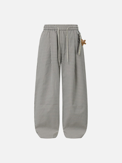 Aelfric Eden Plaid Charm Baggy Sweatpants