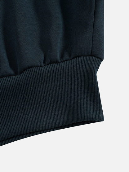 Aelfric Eden Cropped Color Block Zip Up Hoodie