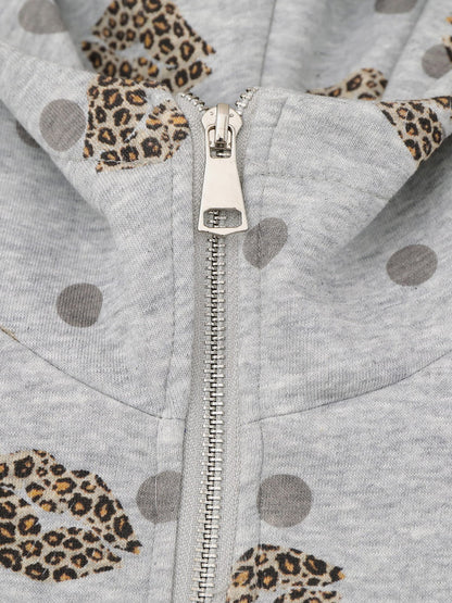 Aelfric Eden Leopard  Zip Up Hoodie