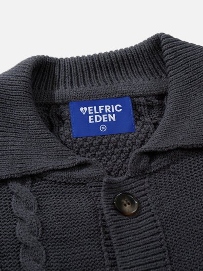 Aelfric Eden Argyle Cable Knit Cardigan