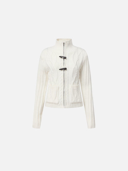 Aelfric Eden Cable Knit Toggle Zip Cardigan