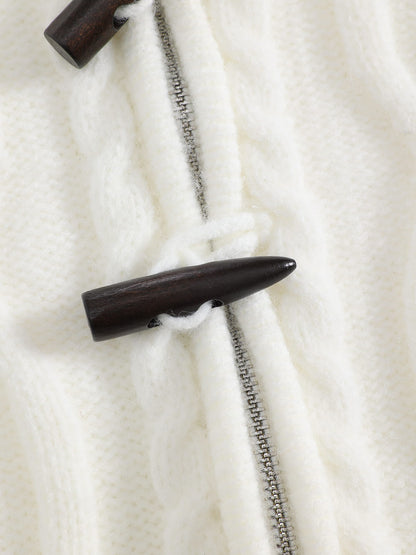Aelfric Eden Cable Knit Toggle Zip Cardigan