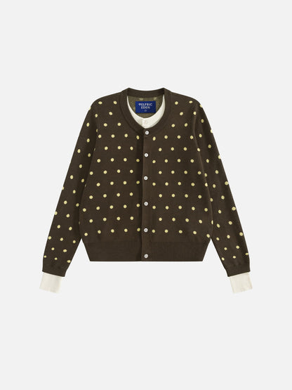 Aelfric Eden Polka Dot Layered Cardigan