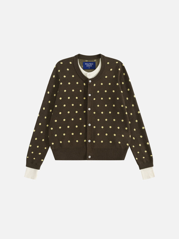 Aelfric Eden Polka Dot Layered Cardigan