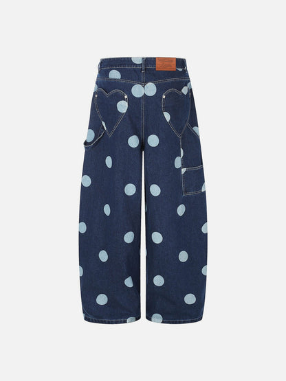 Aelfric Eden Polka Dot Baggy Jeans