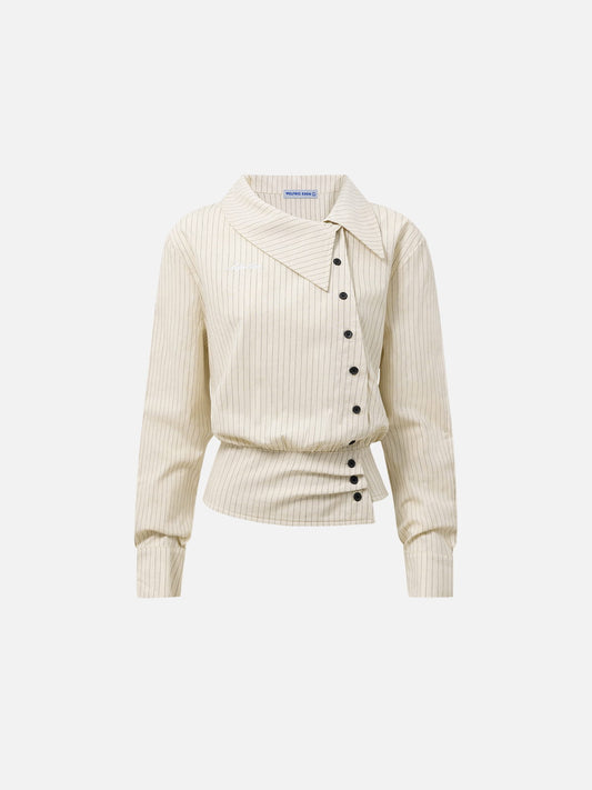 [Pre-Order] Aelfric Eden Asymmetric Button Long Sleeve Shirt