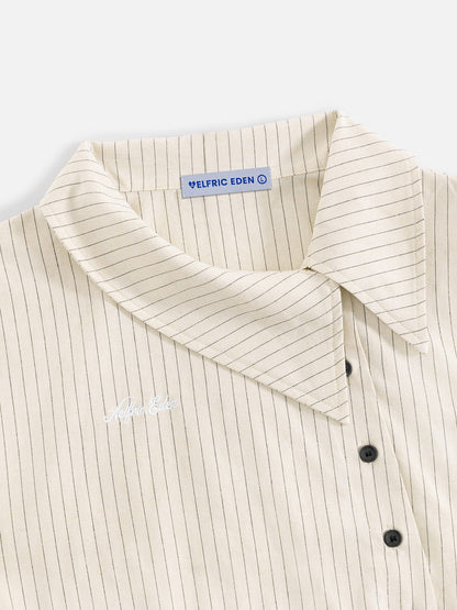 [Pre-Order] Aelfric Eden Asymmetric Button Long Sleeve Shirt