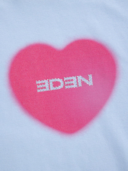 Aelfric Eden Heart Rhinestone Baby Tee