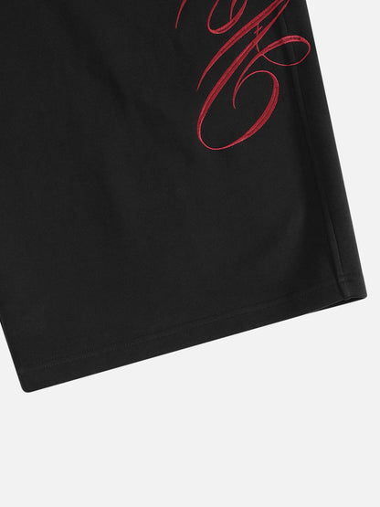 Aelfric Eden Script Embroidery Baggy Barrel Sweatpants