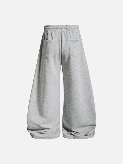 Aelfric Eden Lace-Up Embroidery Baggy Barrel Sweatpants