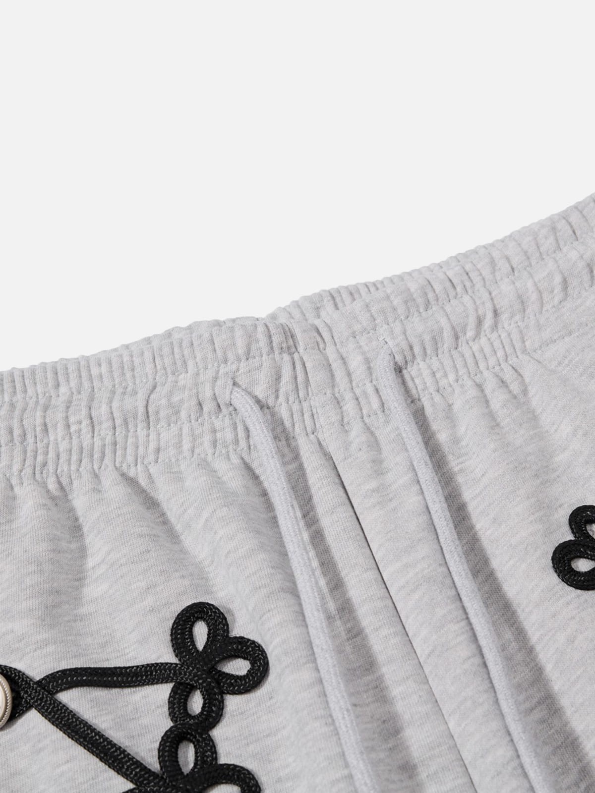 Aelfric Eden Lace-Up Embroidery Baggy Barrel Sweatpants