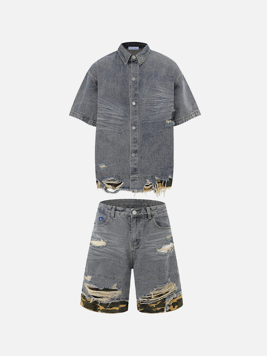 Aelfric Eden Washed Distressed Denim Sets