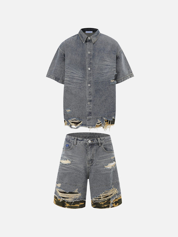 Aelfric Eden Washed Distressed Denim Sets