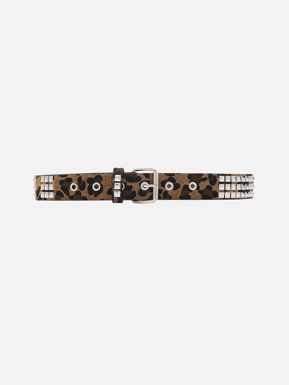 Animal Pattern Studded Belt