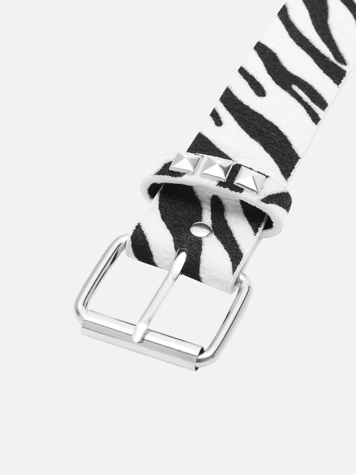 Animal Pattern Studded Belt