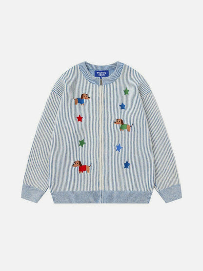 Aelfric Eden Dachshund Embroidery Cardigan