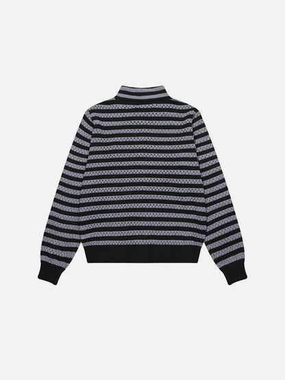 Aelfric Eden Striped Pointelle Knit Cardigan