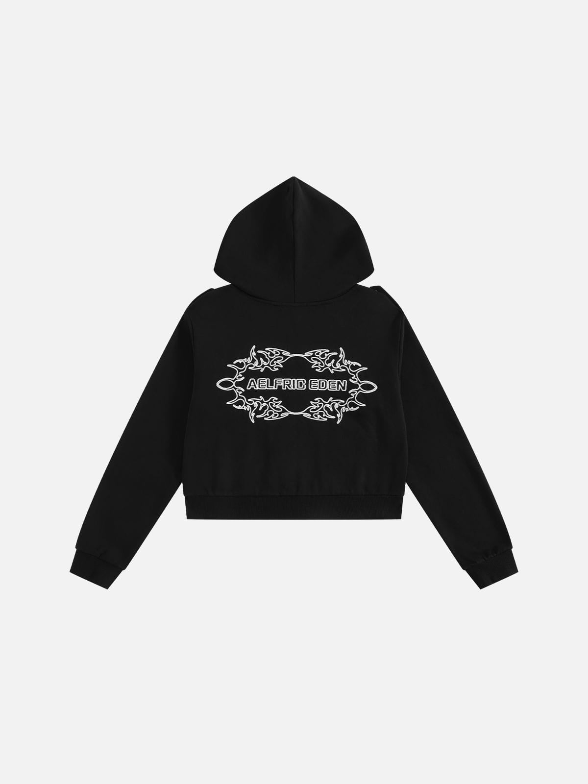 Aelfric Eden Embroidery Napoleon Zip Up Hoodie