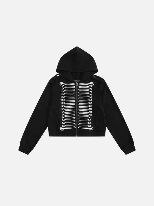 Aelfric Eden Embroidery Napoleon Zip Up Hoodie