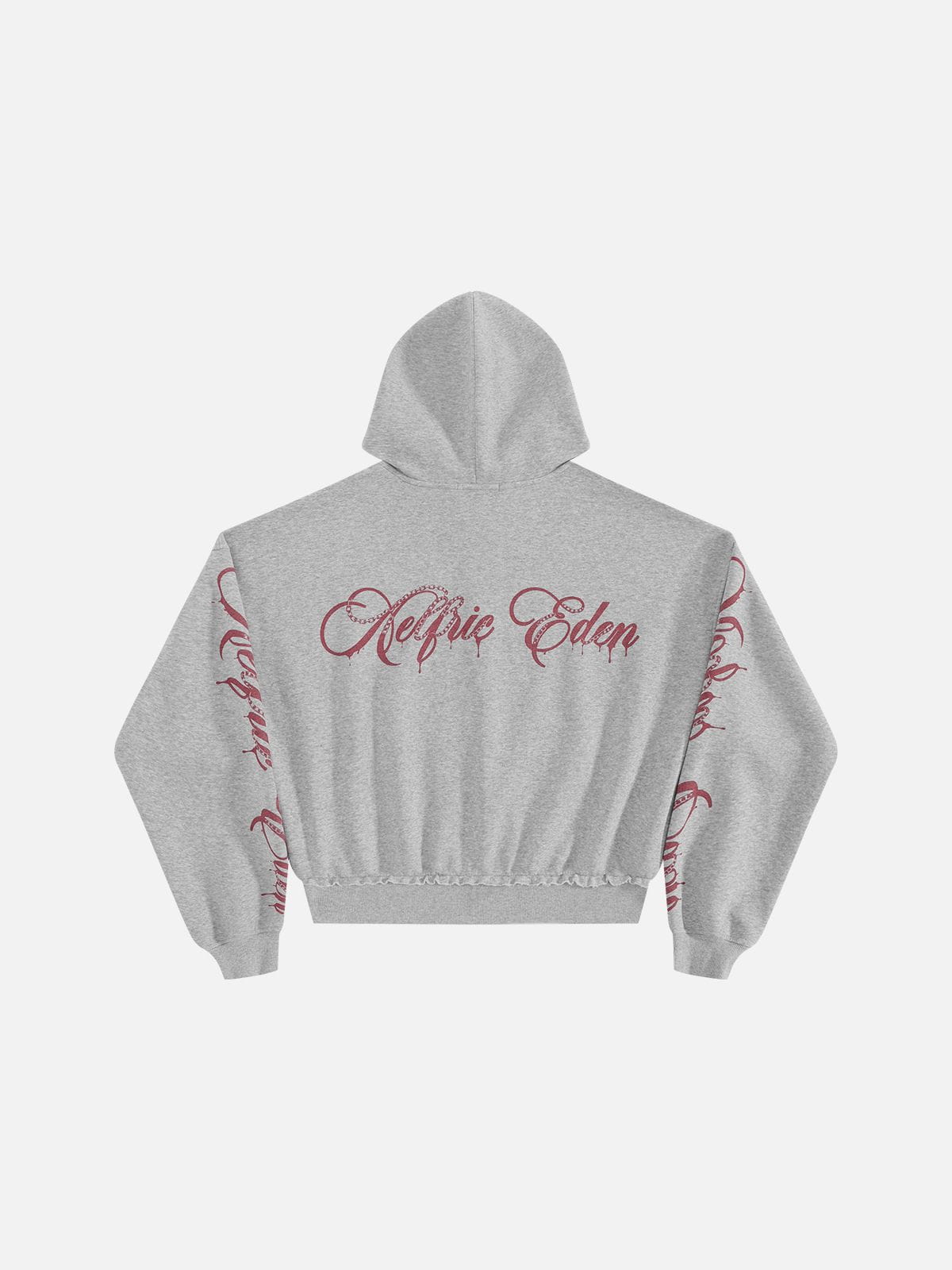 Aelfric Eden Boxy Script Graphic Zip Up Hoodie