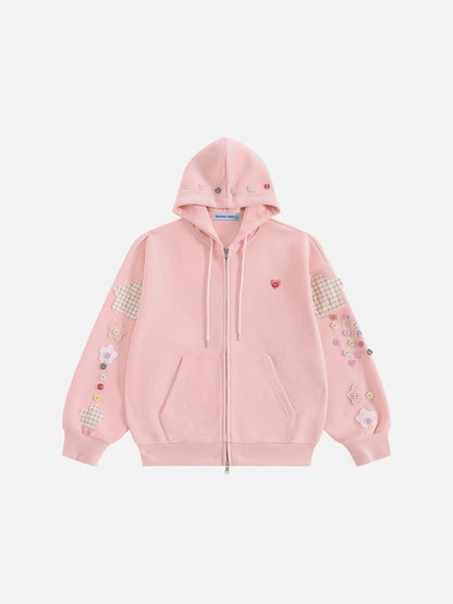 [Pre-Order] Aelfric Eden Star Patch Zip Up Hoodie