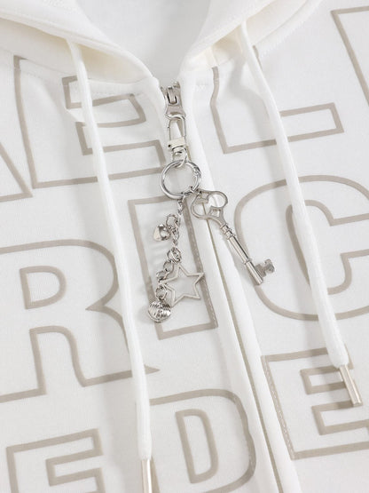 Aelfric Eden Boxy Graphic Zip Up Hoodie