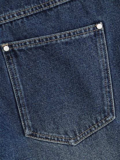 Aelfric Eden Double Waist Fringe Baggy Barrel Jeans