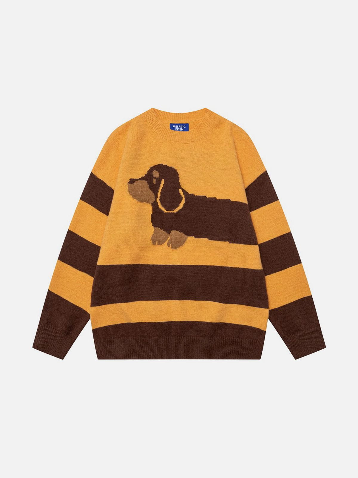 Aelfric Eden Striped Dachshund Sweater
