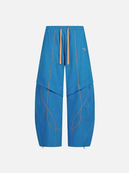 Aelfric Eden Zip Panel Baggy Barrel Sweatpants