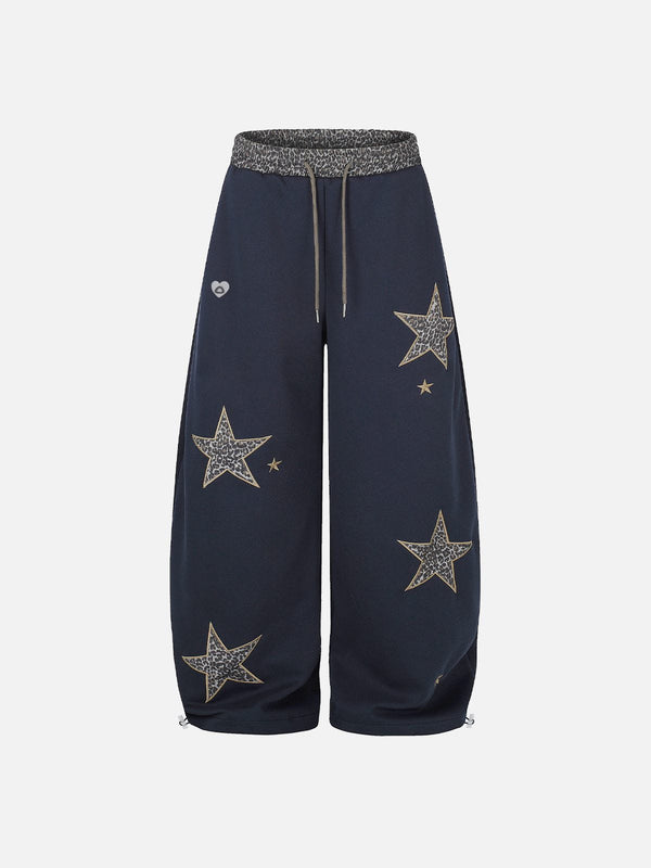 Aelfric Eden Leopard Star Baggy Barrel Sweatpants