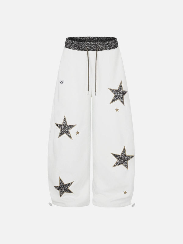Aelfric Eden Leopard Star Baggy Barrel Sweatpants