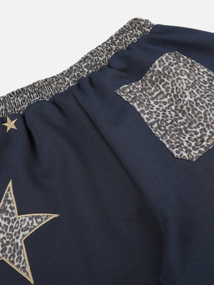 Aelfric Eden Leopard Star Baggy Barrel Sweatpants