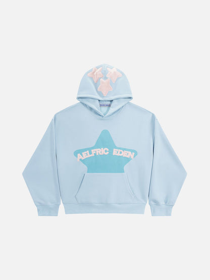 Aelfric Eden Oversized Colorful Eden Star Pullover Hoodie
