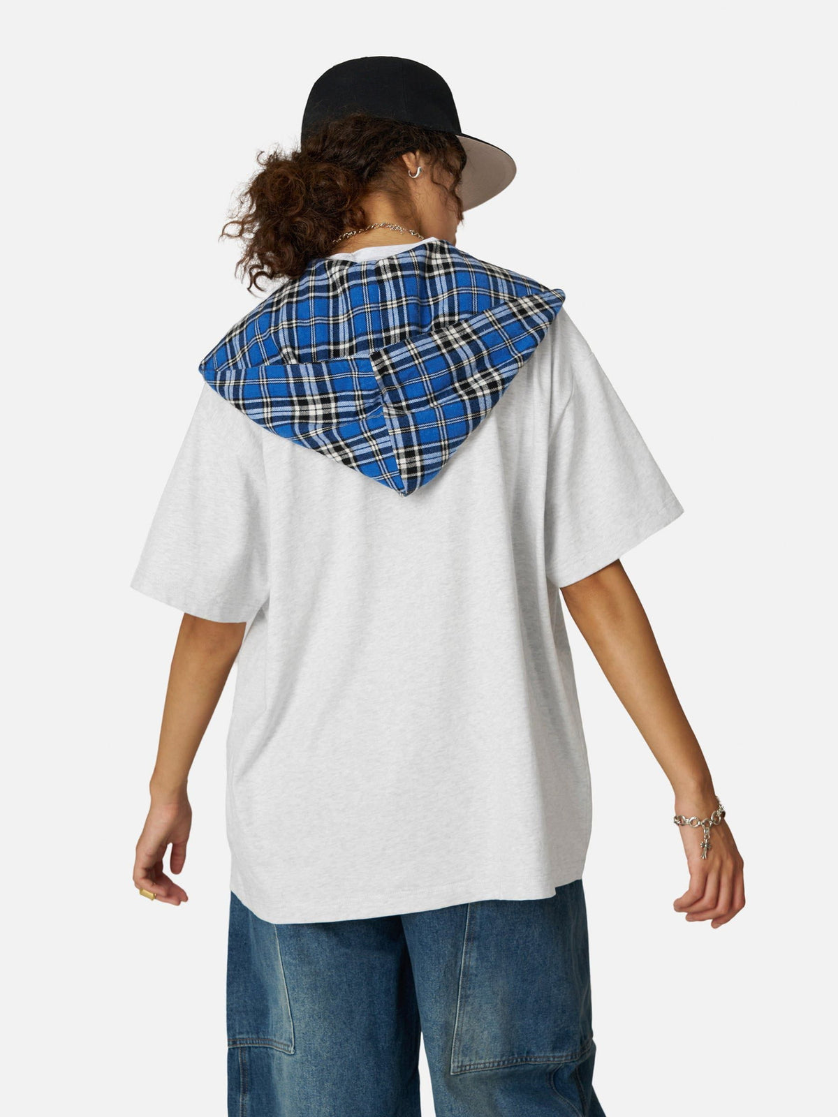 Aelfric Eden Plaid Detachable Hooded Tee