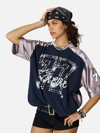 Aelfric Eden Pearl Number Football Jersey