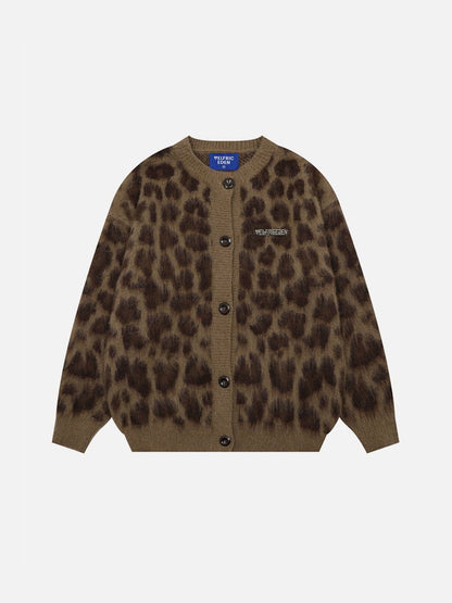 Aelfric Eden Leopard Graphic Cardigan