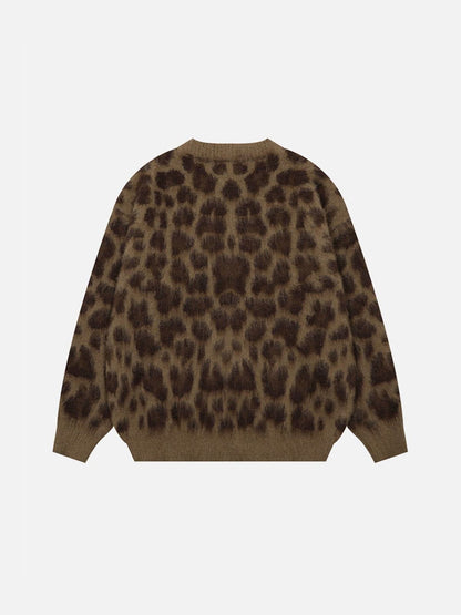 Aelfric Eden Leopard Graphic Cardigan