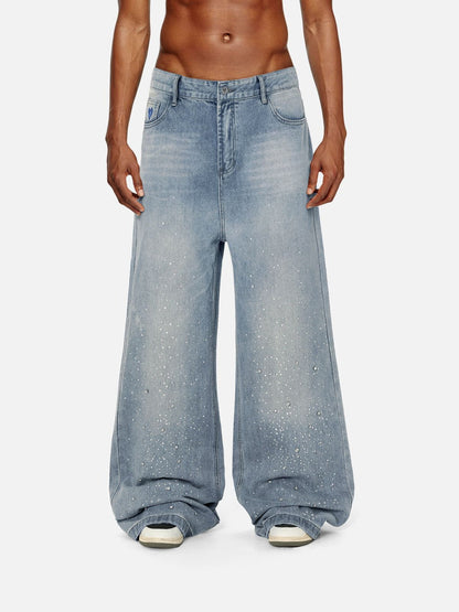 Aelfric Eden Rhinestone Baggy Jeans