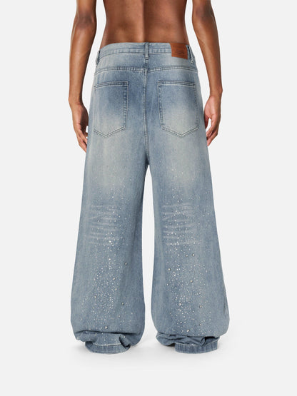 Aelfric Eden Rhinestone Baggy Jeans